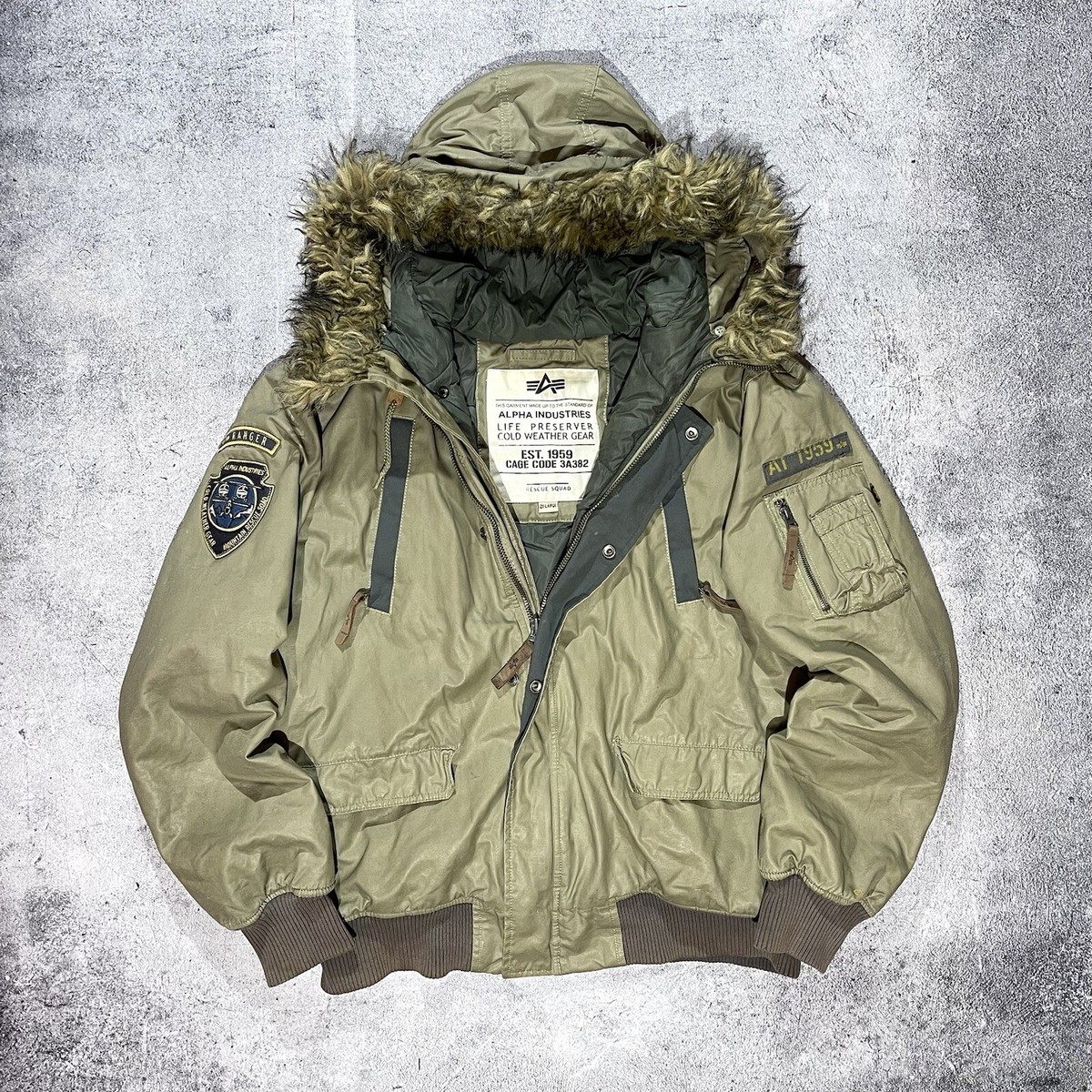 Alpha Industries Rescue Squad Parka Bomber A159 Mountain Size XL