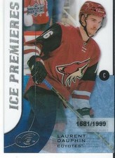 2015-16 UD Upper Deck ICE LAURENT DAUPHIN Ice Premieres #116 1581/1999 Coyotes