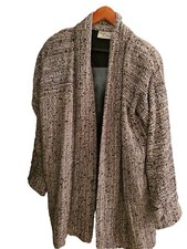 Fiber Artist Elizabeth Jenkins Taos Nm Handwoven Jacket Coat Lagenlook Art Wear