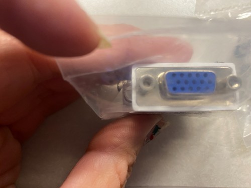 Dell DP/N 0J8461 OJ8461 Male DVI-I Single Link VGA Adapter NEW Sealed - Picture 3 of 5