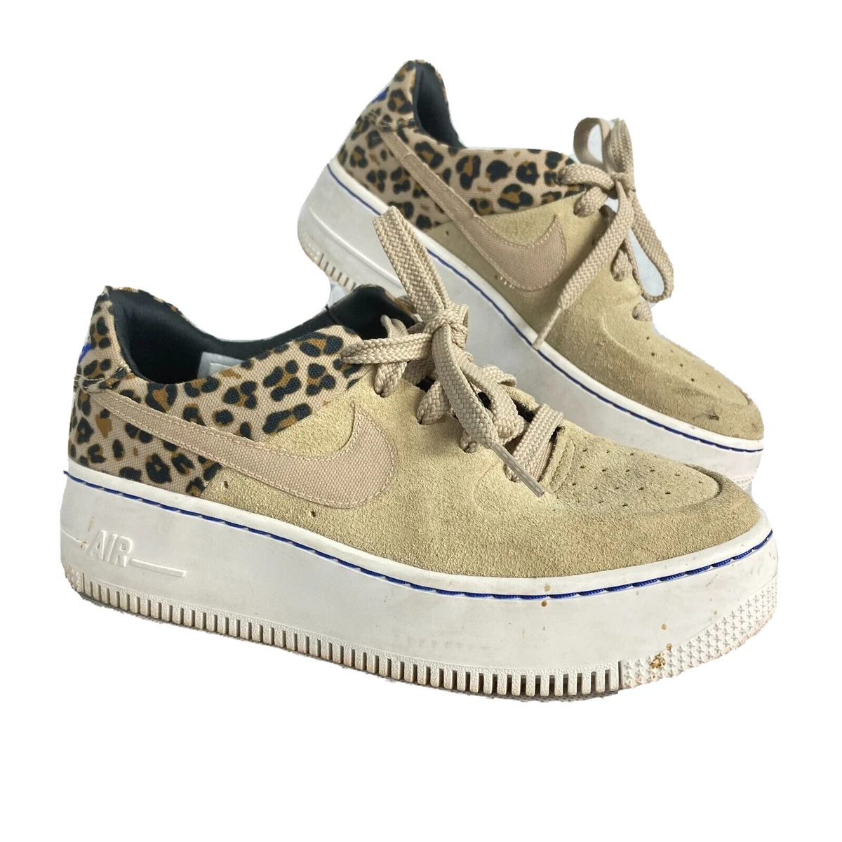 metriek Dochter overdrijven Nike Womens Beige Leopard Air Force 1 Sage Low Sneakers Sz 6 Animal  BV1979-200 | eBay