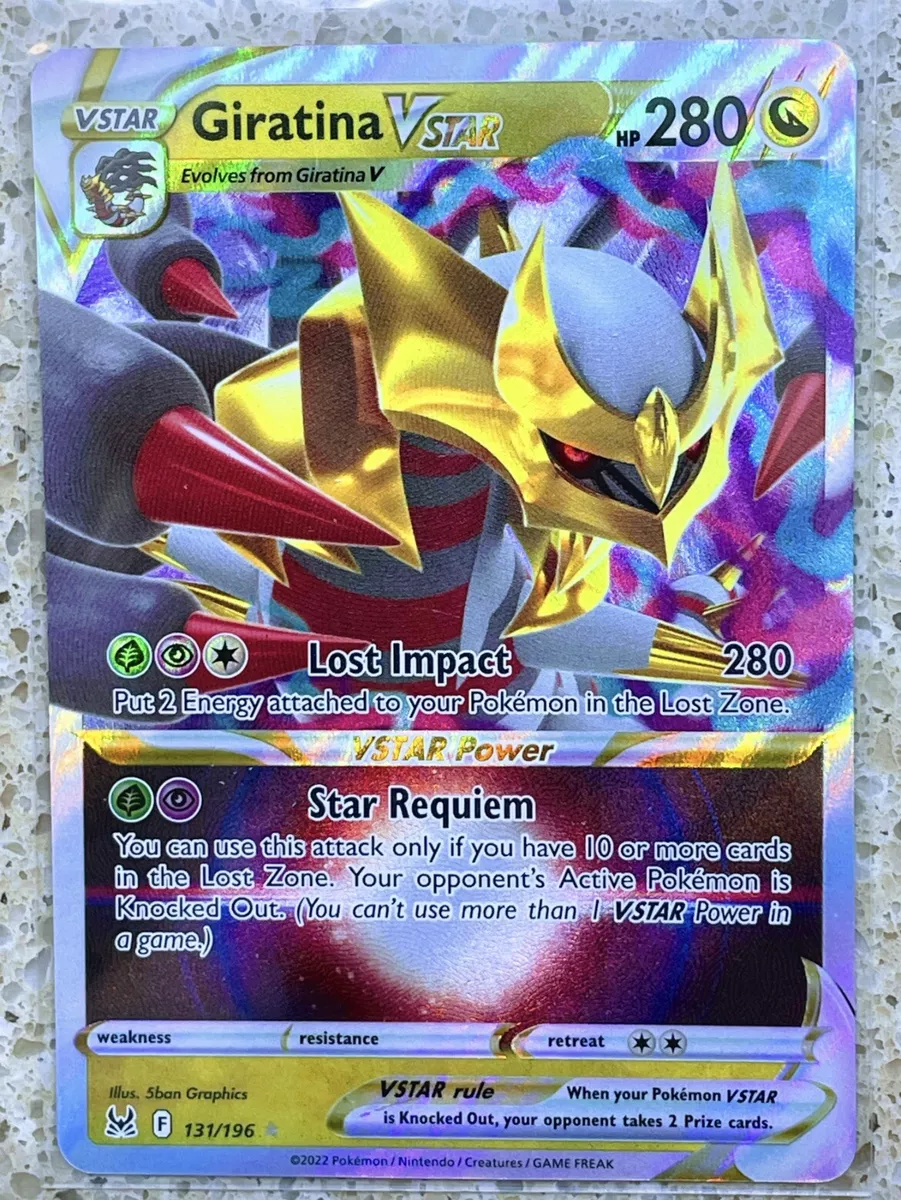 Carta Pokemon Giratina Vastro 131/196 Origem Perdida