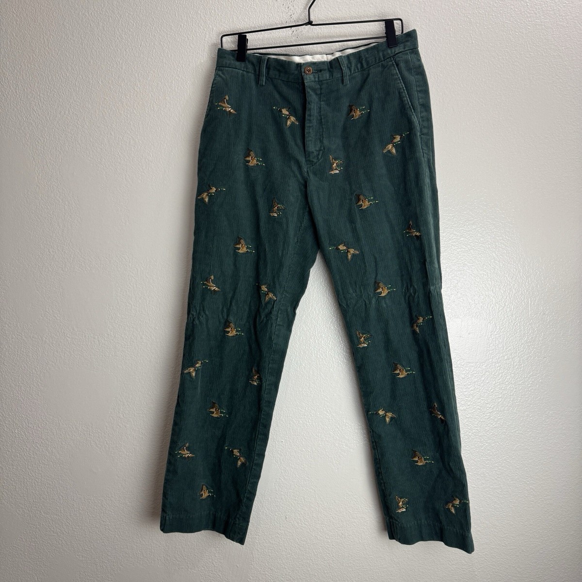 Polo Ralph Lauren Duck Embroidery Pleated Chino Pants Size