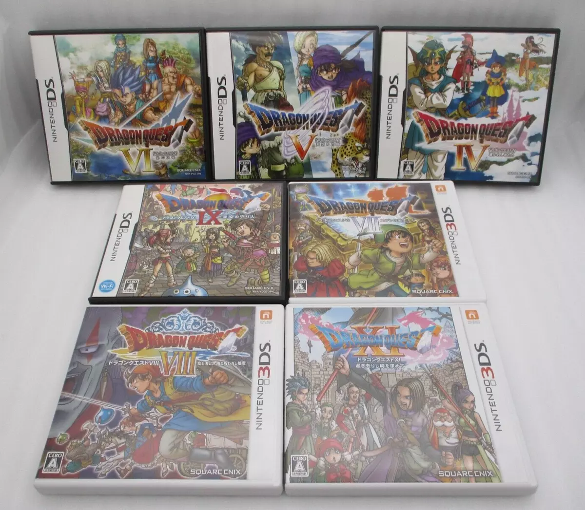 Nintendo DS Dragon Quest 4 5 6 9 & 3DS 7 8 11 7Games Set Japan DQ Square  Enix