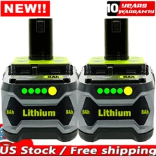 2PACK For RYOBI P108 18V One Plus High Capacity Battery 18 Volt Li-Ion Battery