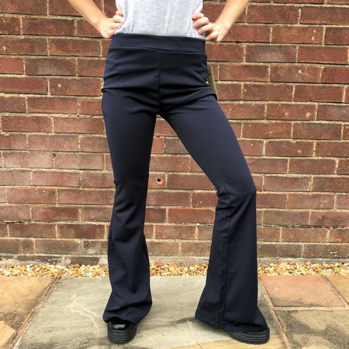 Flared Pants Bootcut Trousers - Blue 