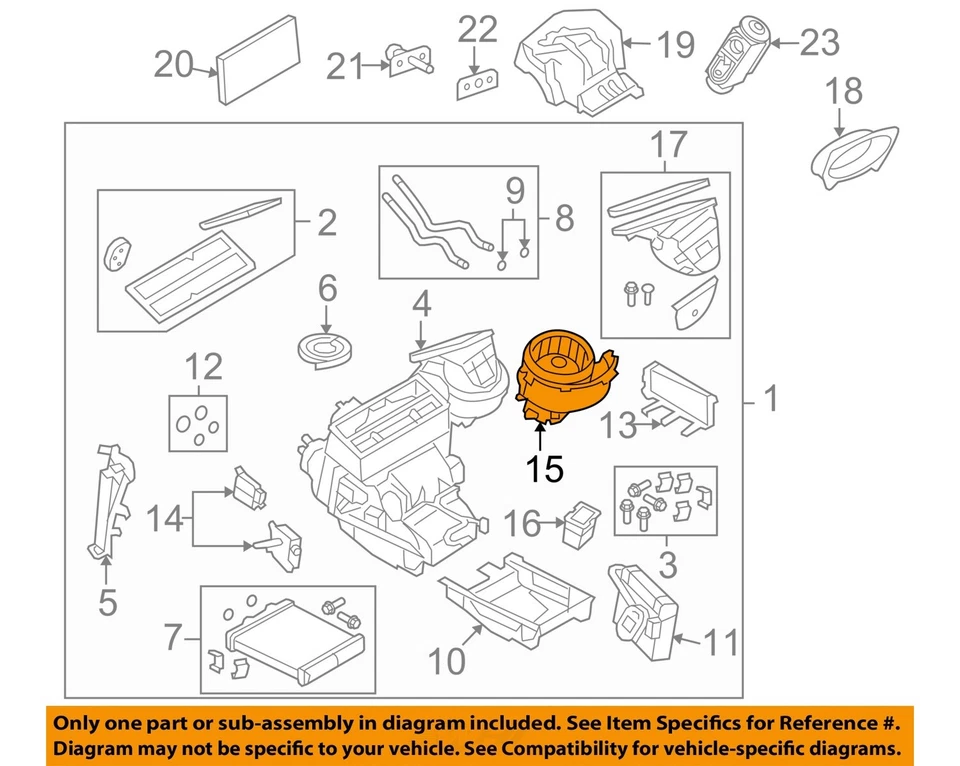 Used HVAC Blower Motor fits: 2008 Saturn Astra Grade A - Imagem 3 de 4