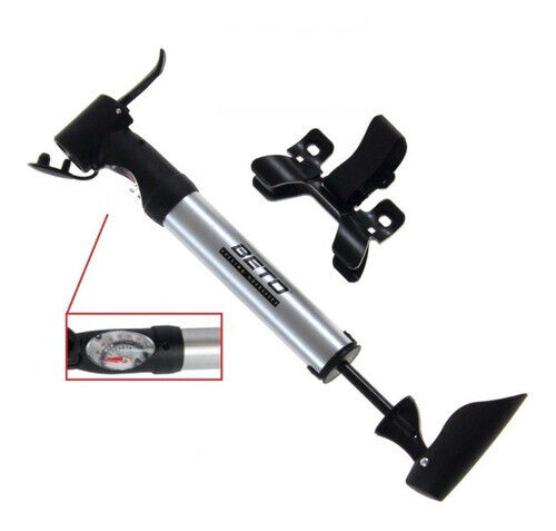 Beto Alloy Mini Pump - 1-Way Oval Barrel w/T-Handle - CLD-023G 100PSI Dual Head - Picture 1 of 4