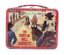 Vtg 1968 Guns of Will Sonnett Metal Lunchbox No Thermos