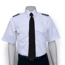 AEROPhoenix Professional Pilot Shirt, Men's White Short Sleeve - Select Size