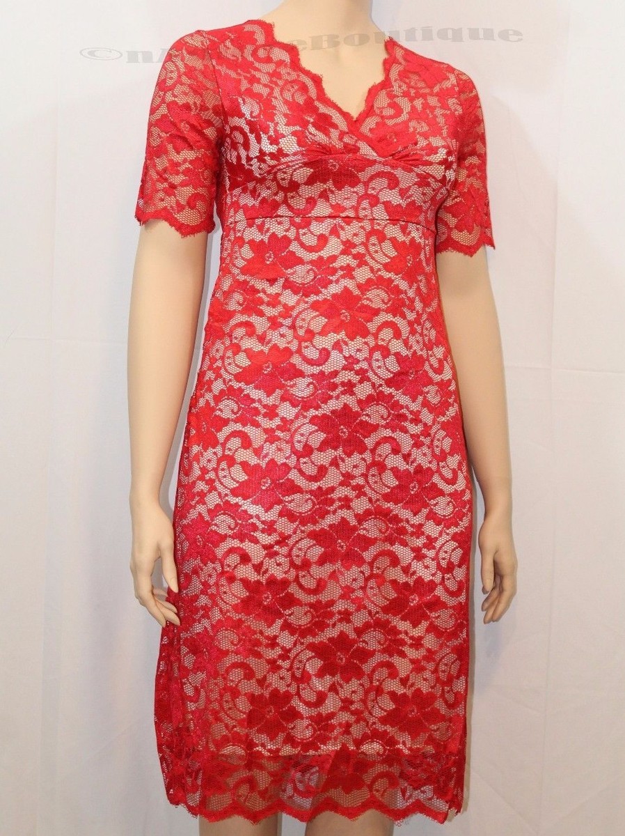 chinese dress ladies Final Sale Plus Size Shiny Spaghetti Straps Lace Up Detail Dress in Red main image 0