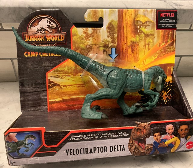Jurassic World Camp Cretaceous Velociraptor Delta Mattel 2020 Dinosaur for sale online | eBay