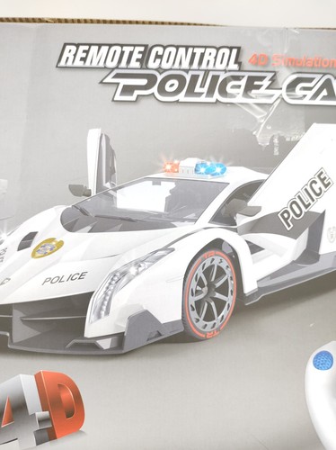 Police Sport Car Electric R/C Lights Siren Toy Boy Gift Remote Control Vehicle - Picture 11 of 21