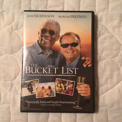 The Bucket List DVD Movie Starring Morgan Freeman Jack Nicholson Rob Reiner Film