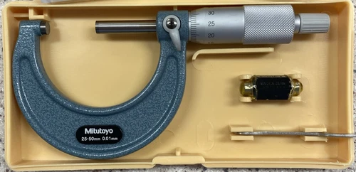 Mitutoyo 103-138 Outside Micrometer Economy Design 25-50mm