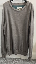 Fat Face Mens Jumper Small Crew Neck Long Sleeve Light Brown