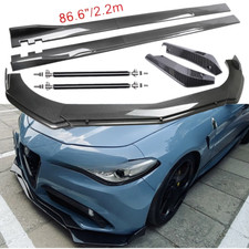 For Alfa Romeo Giulia Carbon Fiber Front Bumper Lip Spoiler Side Skirt For Alfa Romeo Giulia Carbon Fiber Front Bumper Lip Spoiler Side Skirt
