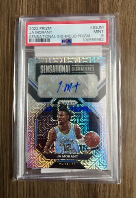 2022 Prizm Sensational Signatures Ja Morant Mojo Prizm Auto /25