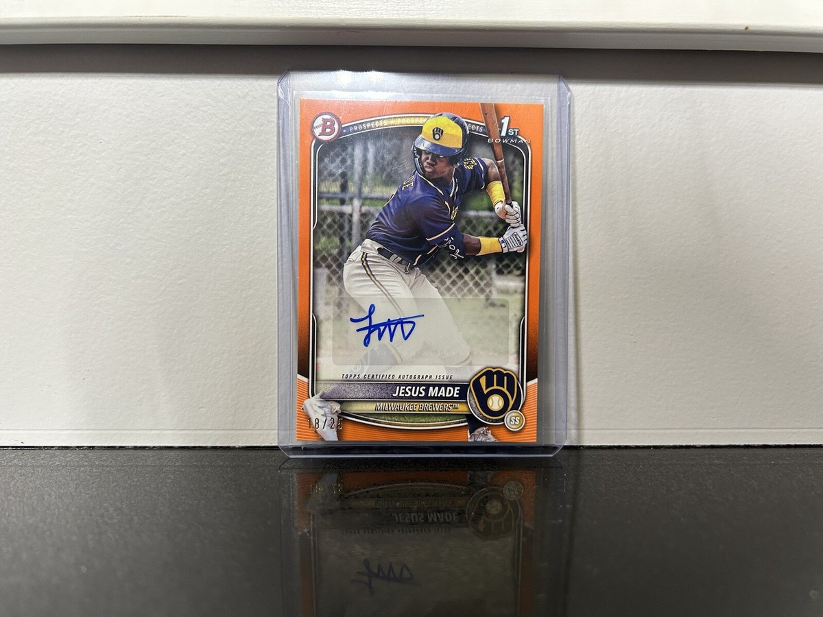 2025 Bowman Baseball JESUS MADE 1st Bowman Orange Parallel Auto 18 