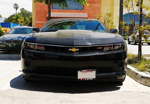 Reubicador de soporte de matrícula de parachoques delantero sin taladro para Chevrolet Camaro 10-15 - Imagen 10 de 11