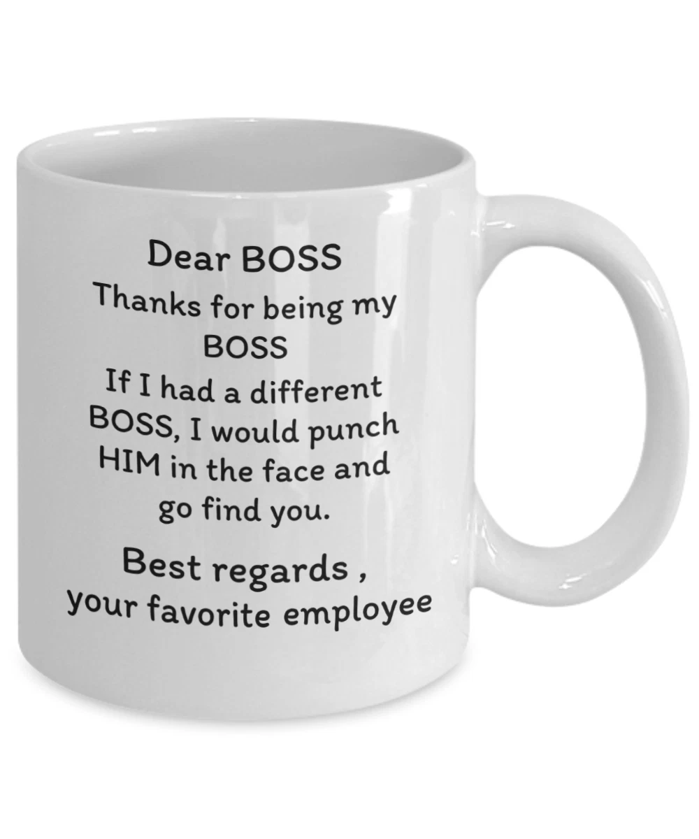 Personalised Boss Man Mug for Men Boss Gifts Boss Mug Manager Mug Manager  Gifts Manager Gift Men Manager Leaving Gift Office 