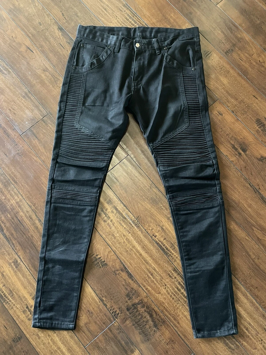 Represent Clo. Biker Jeans Denim Ebony SIZE 34