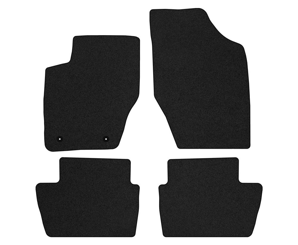 Tapis de sol velours Peugeot 307 moquette voiture noir pour modèles 2001 à 2007