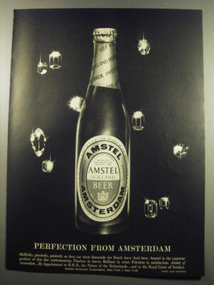1960 Amstel Beer Ad - Perfection from Amsterdam