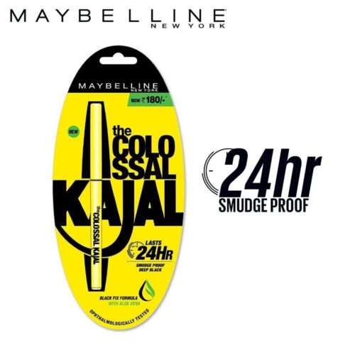 5x Maybelline New York Colossal Kajal, Intense Colour, Waterproof, Long lasting