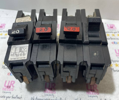 Federal Pacific FPE Stab-Lok 20A NA120 ''THICK'' Type NA   NA20 lot of 4