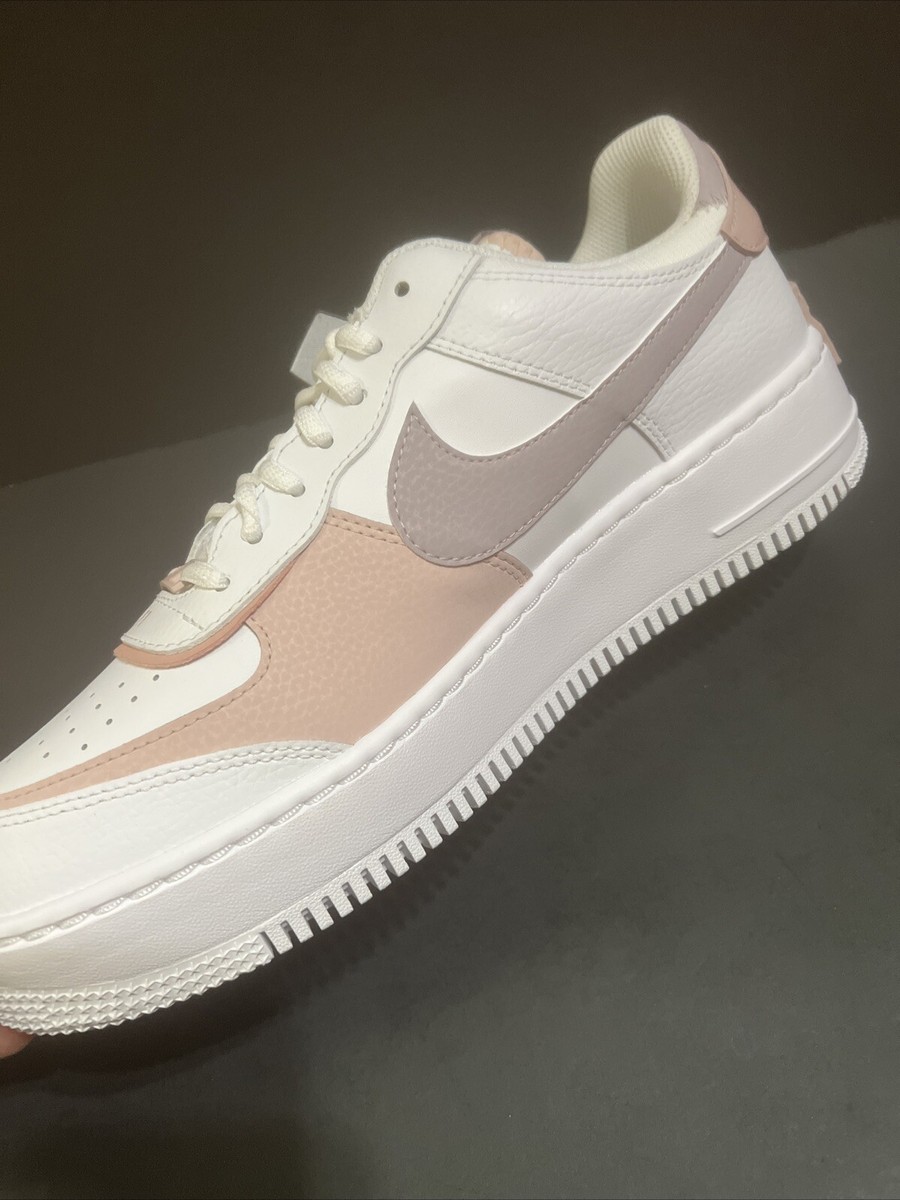 Sz 12 - NIKE WMNS AF1 SHADOW 'WHITE PINK OXFORD' MENS 10.5 NEW