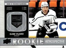 2021-22 Gabe Vilardi  Upper Deck Series 1 Rookie Silver Retrospective