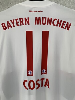 【サイン入り★マッチウォーン】2016広州恒大CFA#7 アラン選手 BAYERN MUNICH 2015 2016 AWAY FOOTBALL SHIRT #11 DOUGLAS COSTA