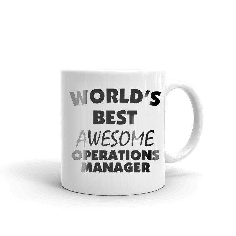 World's Best Awesome Operations Manager Coffee Tea Ceramic Mug Office Cup Gift