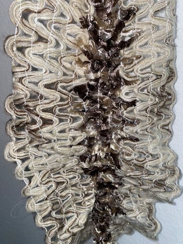 Charter Club Wheat Thick Ruffled Scarf NWT $42 - Picture 5 of 5
