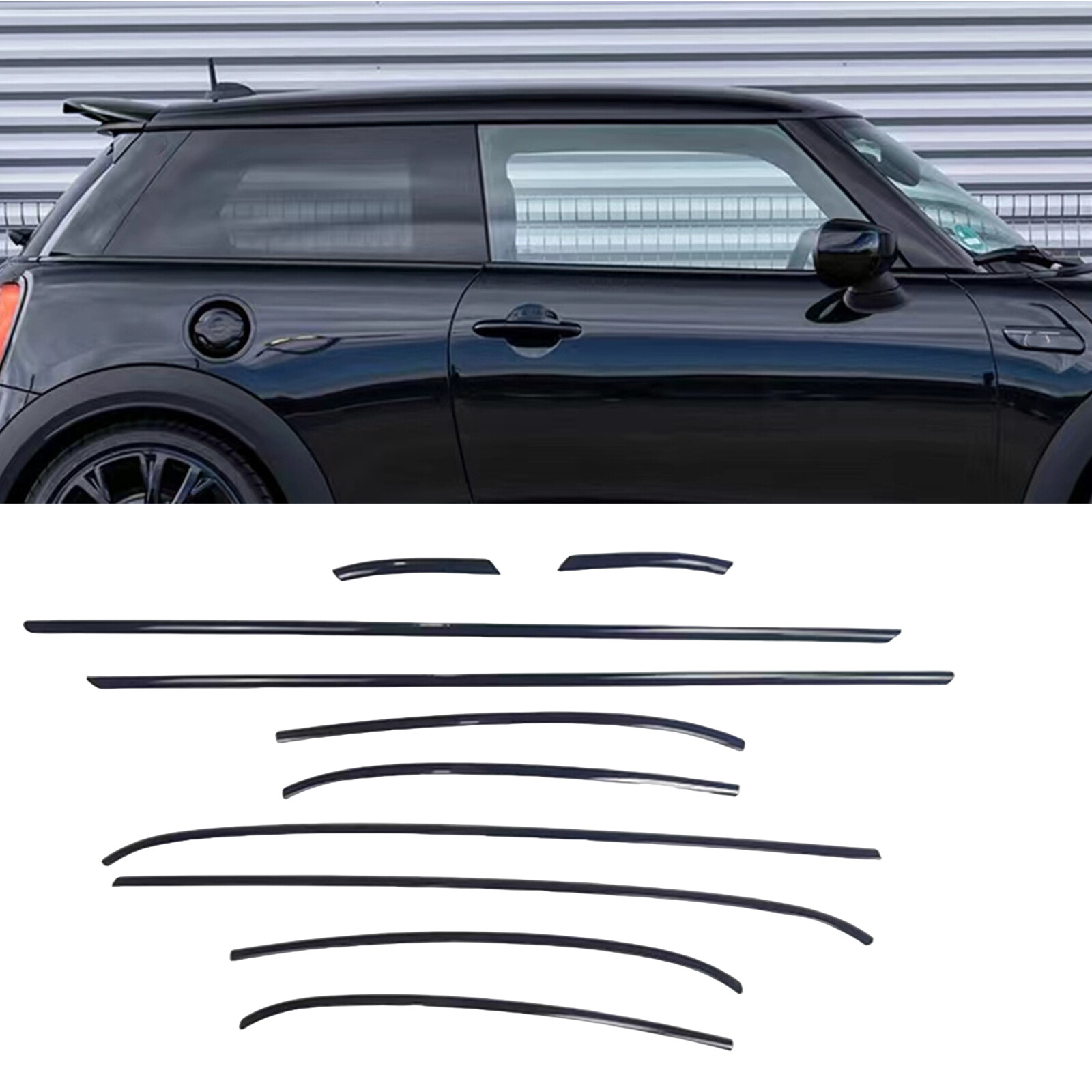 Car Window Strip Trim Seal Belt Weatherstrip For Mini Cooper R56 2 Door 2007-13