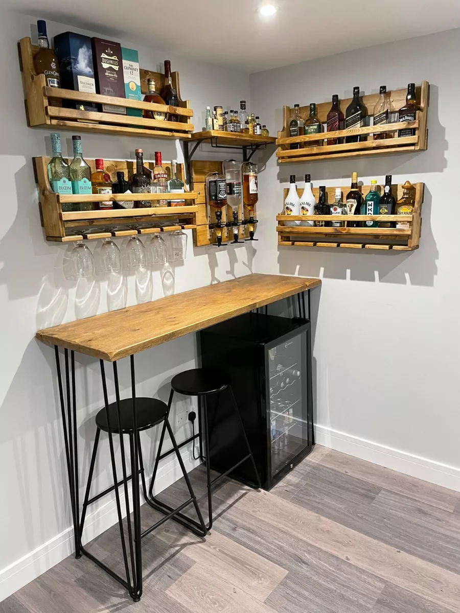 Wall sale bar shelf