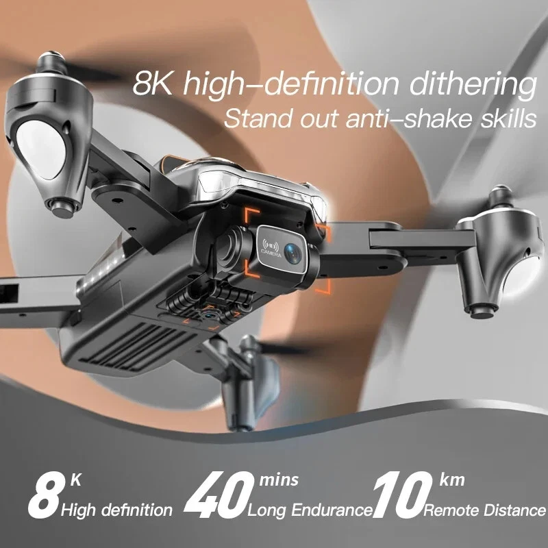 Drone professionnel Xiaomi HD 8K, 5G, GPS, quadrirotor sans balais, 10000 mètres - Photo 3/4
