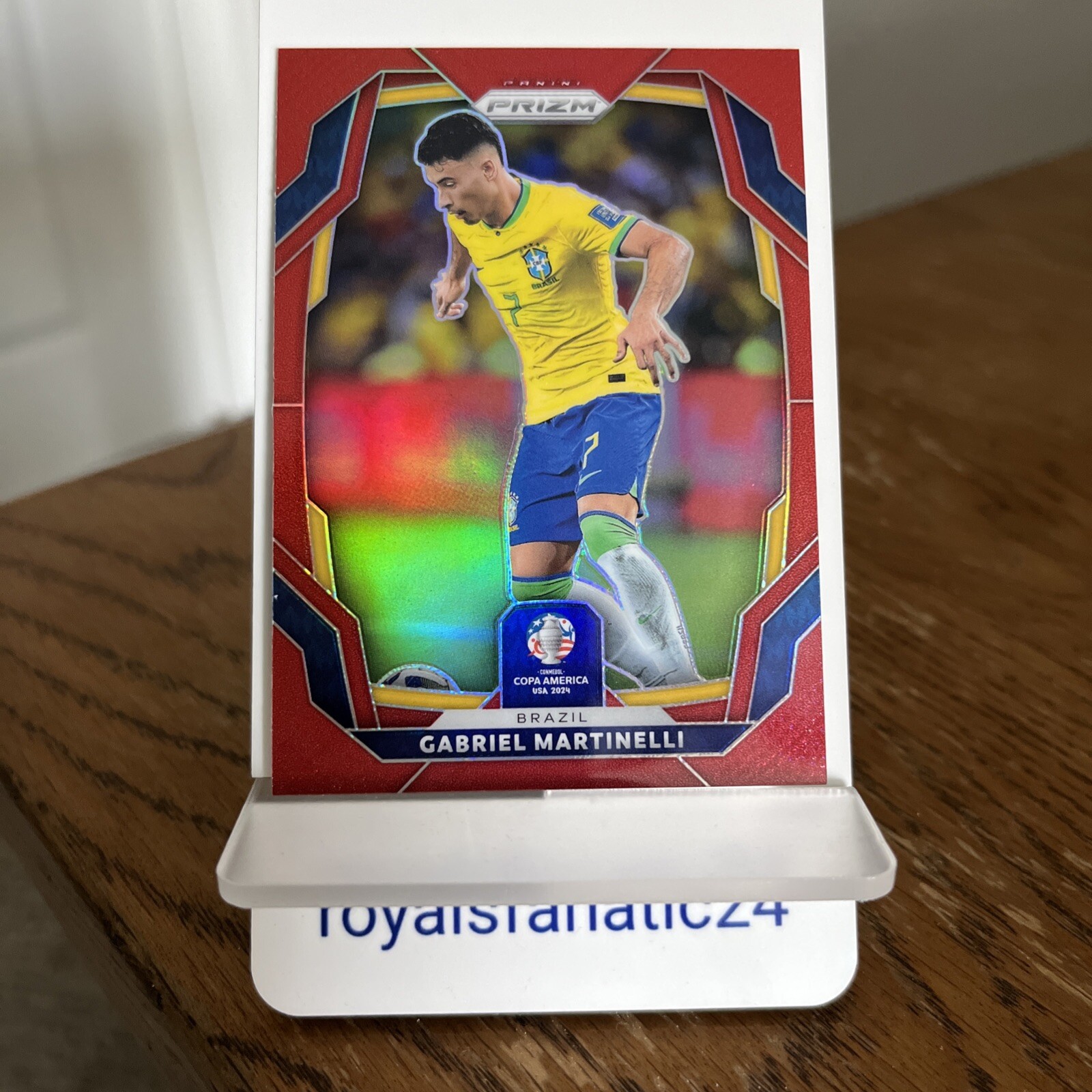 2024 Panini Prizm Copa America #38 Gabriel Martinelli Red /199