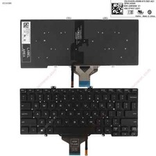 US Laptop Keyboard for DELL Latitude 5400 5401 5410 5411 7400 Black with Backlit
