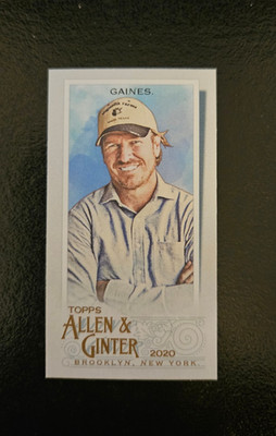 Chip Gaines 2020 Topps Allen & Ginter Baseball A&G Back Mini #155