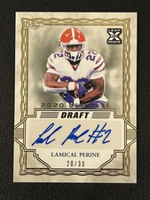Lamical Perine 2020 Leaf Ultimate Draft Auto /30 BA-LP1 Rookie RC Jets
