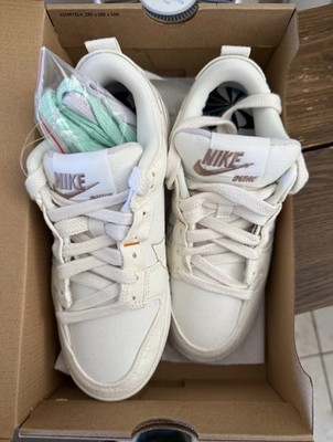 Nike Dunk Low Disrupt 2 Pale Ivory DH4402-100 Canvas Low Top Athletic Sneaker