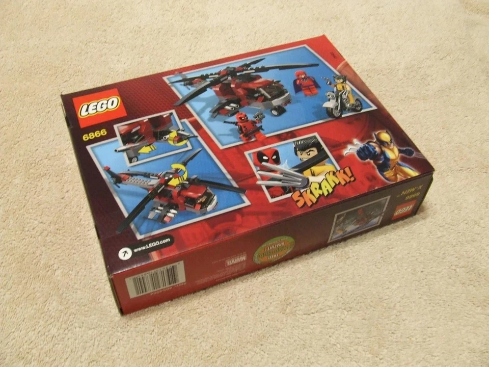* New * LEGO 6866 Marvel Supper Heroes Wolverines Choppers Showdown Sealed Box - Image 4 of 4