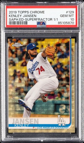 Topps Chrome Superfractor 2019 Kenley Jansen  PSA 10 Dodgers