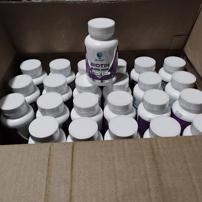 Supplement Case Deal! 24 Bottles Dr. Dave's Biotin 8,000 Mg Exp 1/2027 Reseller 