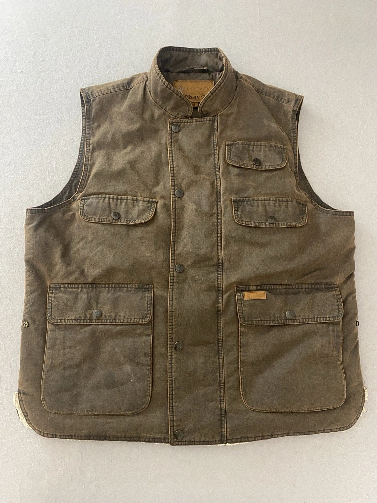 Outback Trading Co Men’s Xl Brown Cobar Western Fleece Lined Vest Cowboy Biker
Opens in a new window
