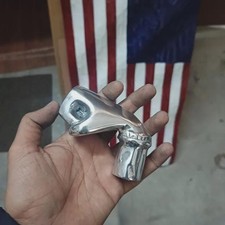 Vintage Chrome Finish Solid Fist Head Handle For Wooden Walking Stick Cane