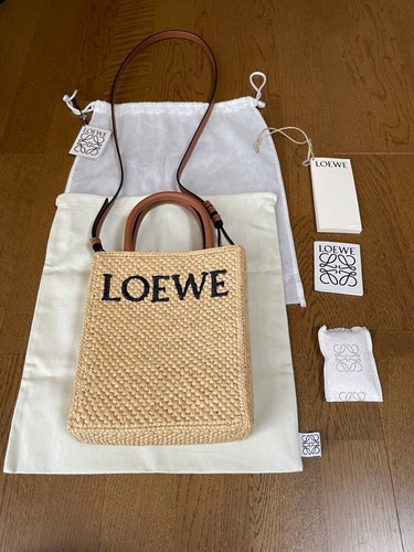 Loewe Shoulder Bag Standard A5 Tote Raffia 144556
