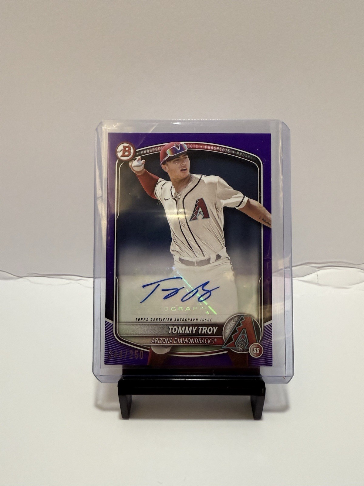 2025 Bowman - Tommy Troy Prospect Autograph Purple Parallel /250 - #BPA-TT